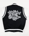 Brooklyn Nets Baseball Wool Letterman Jacket Back
