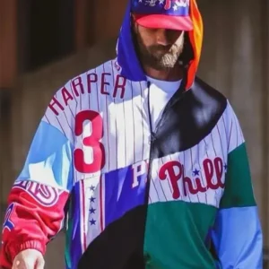Bryce Harper Opening Day Zipper Hoodie Jacket Front