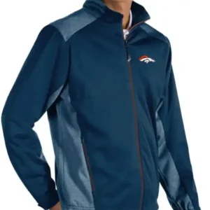 Buford Denver Broncos Teal Blue Zip Jacket