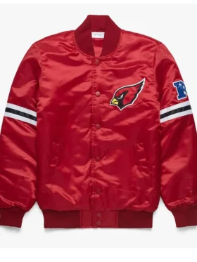 Buy Arizona Cardinals Red Vintage Bomber Jacket
