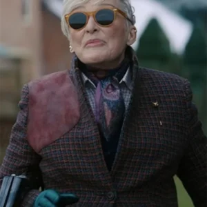 Buy Back in Action Glenn Close Burgundy Blazer