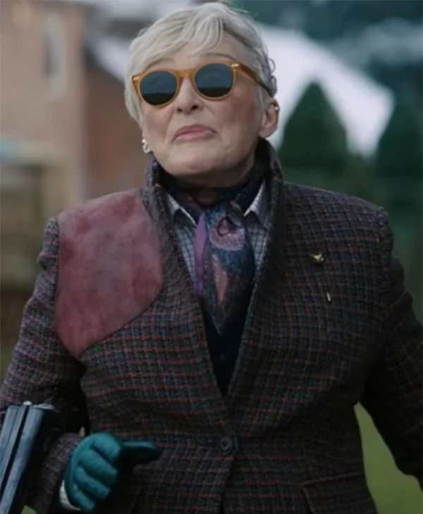 Buy Back in Action Glenn Close Burgundy Blazer