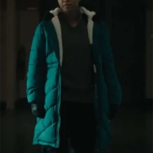 Buy Evangeline Navarro True Detective S04 Green Puffer Coat