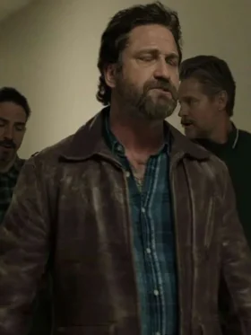 Buy Gerard Butler Den Of Thieves 2 Pantera Brown Jacket
