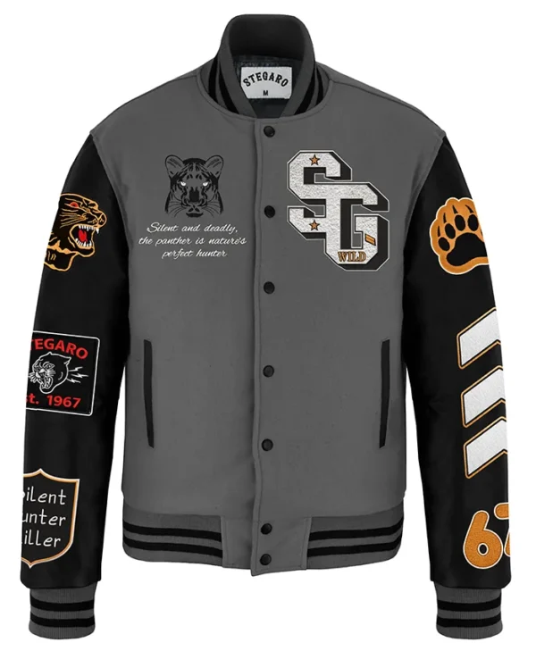 Buy Stegaro Panther Perfect Killer Varsity Bomber Jacket