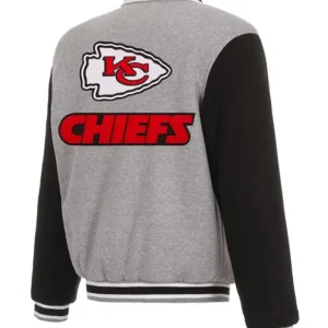 Buy Two Tone Wool and Leather KC chiefs varsity jacket