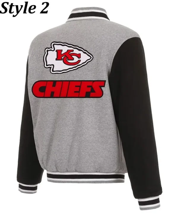 Buy Two Tone Wool and Leather KC chiefs varsity jacket
