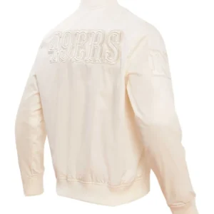 Cantu Cream San Francisco 49ers Satin Jacket Back