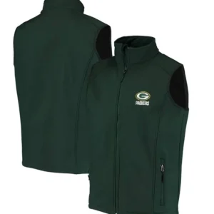 Casimer Green Bay Packers Randolph Full Zip Green Vest