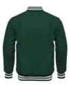 Casual Green Varsity Jacket For Sale