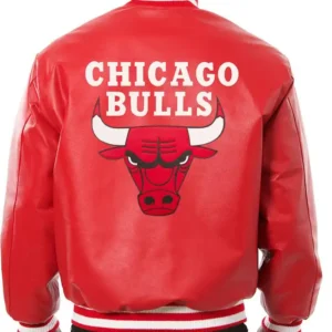 Chicago Bull Red Leather Jacket