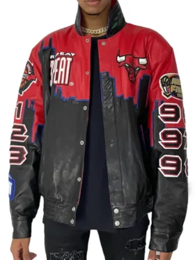 Chicago Bulls Championship Leather Jacket