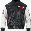 Chicago Bulls Leather Varsity Jacket
