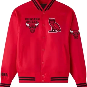 Chicago Bulls Red Varsity Jacket