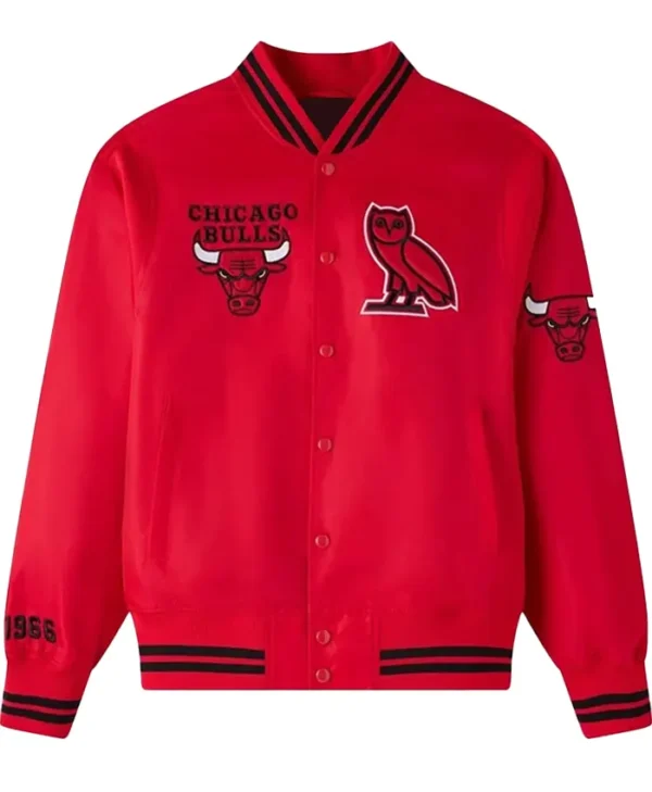Chicago Bulls Red Varsity Jacket