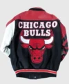 Chicago Bulls Vintage Red Leather Jacket