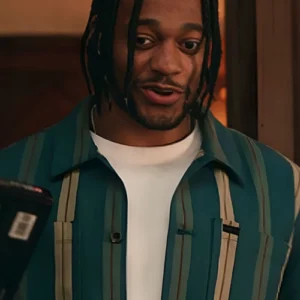 Christopher Meyer The Sex Lives of College Girls Striped Shirt