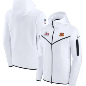 Cincinnati Bengals NFL Super Bowl White Hooded Jacket