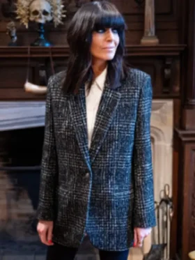 Claudia Winkleman The Traitors UK Black Tweed Blazer