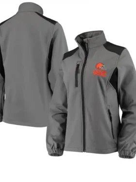 Cleveland Browns Zion Zip Grey Track Jacket