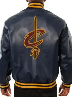 Cleveland Cavaliers Bomber Leather Jacket