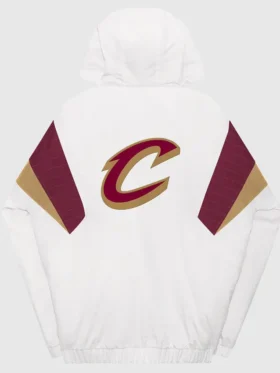 Cleveland Cavaliers Breakaway White Half Zip Jacket