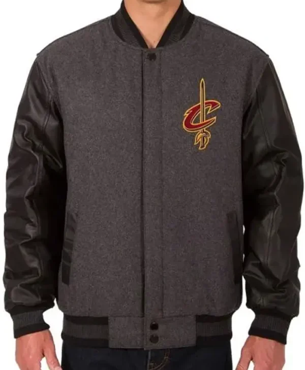 Cleveland Cavaliers Charcoal Varsity Jacket