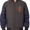 Cleveland Cavaliers Charcoal Varsity Jacket Sale