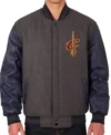 Cleveland Cavaliers Charcoal Varsity Jacket Sale