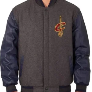 Cleveland Cavaliers Charcoal Varsity Jacket Sale