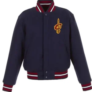 Cleveland Cavaliers Embroidered Blue Varsity Jacket