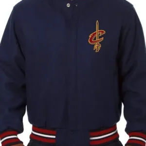 Cleveland Cavaliers Embroidered Navy Blue Jacket