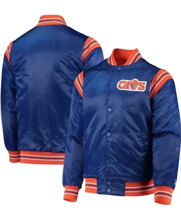 Cleveland Cavaliers Enforcer Blue Satin Jacket