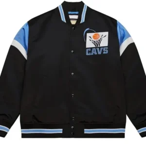 Cleveland Cavaliers Heavyweight Black Satin Jacket