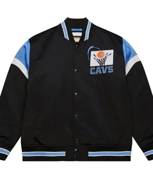 Cleveland Cavaliers Heavyweight Black Satin Jacket