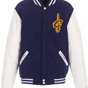Cleveland Cavaliers Navy and White Varsity Jacket
