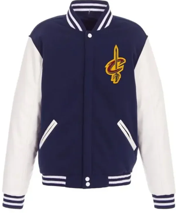Cleveland Cavaliers Navy and White Varsity Jacket