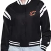 Cleveland Cavaliers Printed Logo black Varsity Jacket