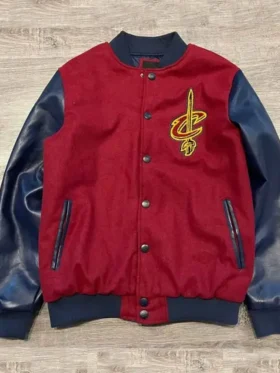 Cleveland Cavaliers Red and Navy Wool Jacket
