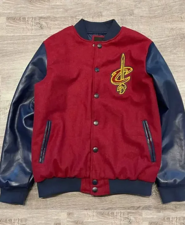 Cleveland Cavaliers Red and Navy Wool Jacket