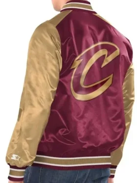 Cleveland Cavaliers Renegade Wine Varsity Jacket