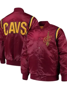 Cleveland Cavaliers Teddy Wine Satin Jacket