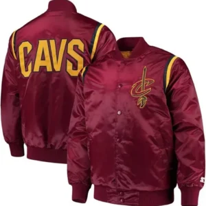 Cleveland Cavaliers Teddy Wine Satin Jacket