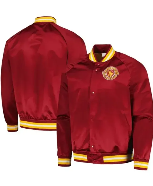 Cleveland Cavaliers Throwback Wordmark Wine Jacket