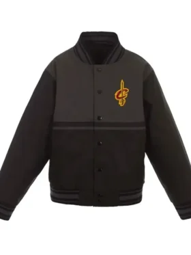 Cleveland Cavaliers Youth Poly Twill Charcoal Jacket