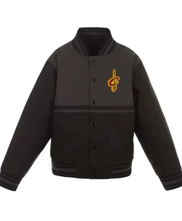 Cleveland Cavaliers Youth Poly Twill Charcoal Jacket