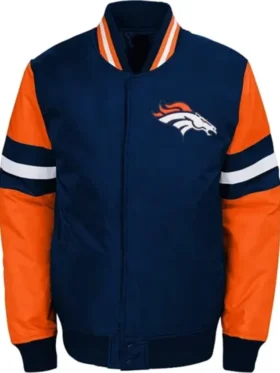 Coleman Rosenbaum Denver Broncos Blue Bomber Jacket