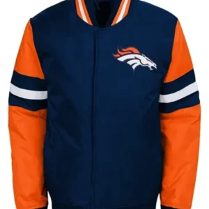 Coleman Rosenbaum Denver Broncos Blue Bomber Jacket