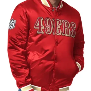 Colton San Francisco 49ers Red Satin Jacket