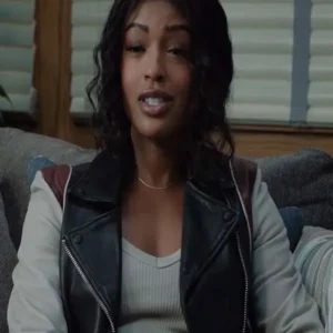 Daphne High Potential Suede Leather Jacket front